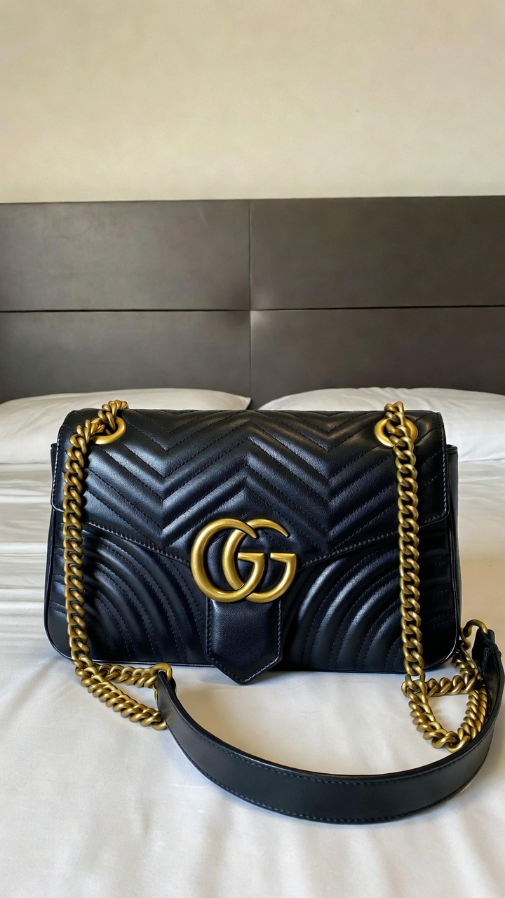 Gucci Marmont Bag - Black