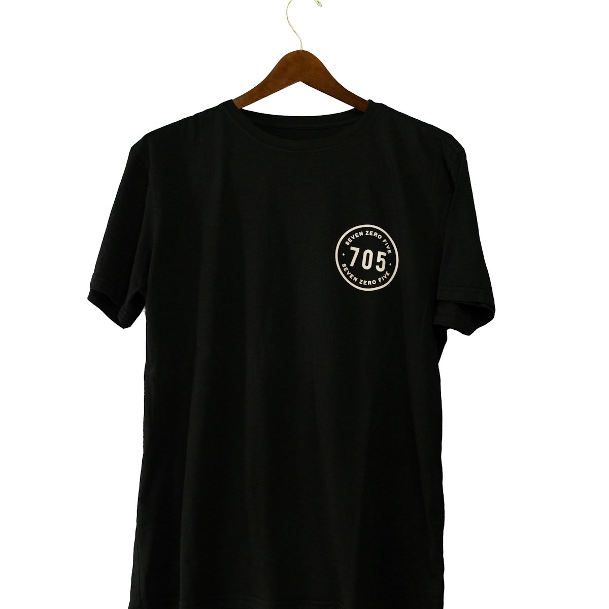 Black T-Shirt on Hanger