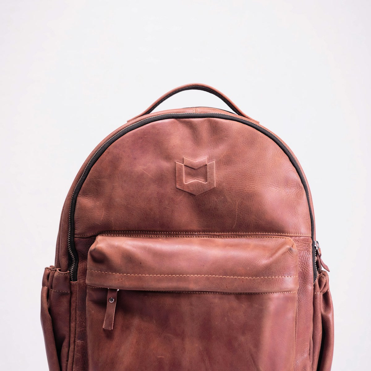 Burgundy Leather Backpack