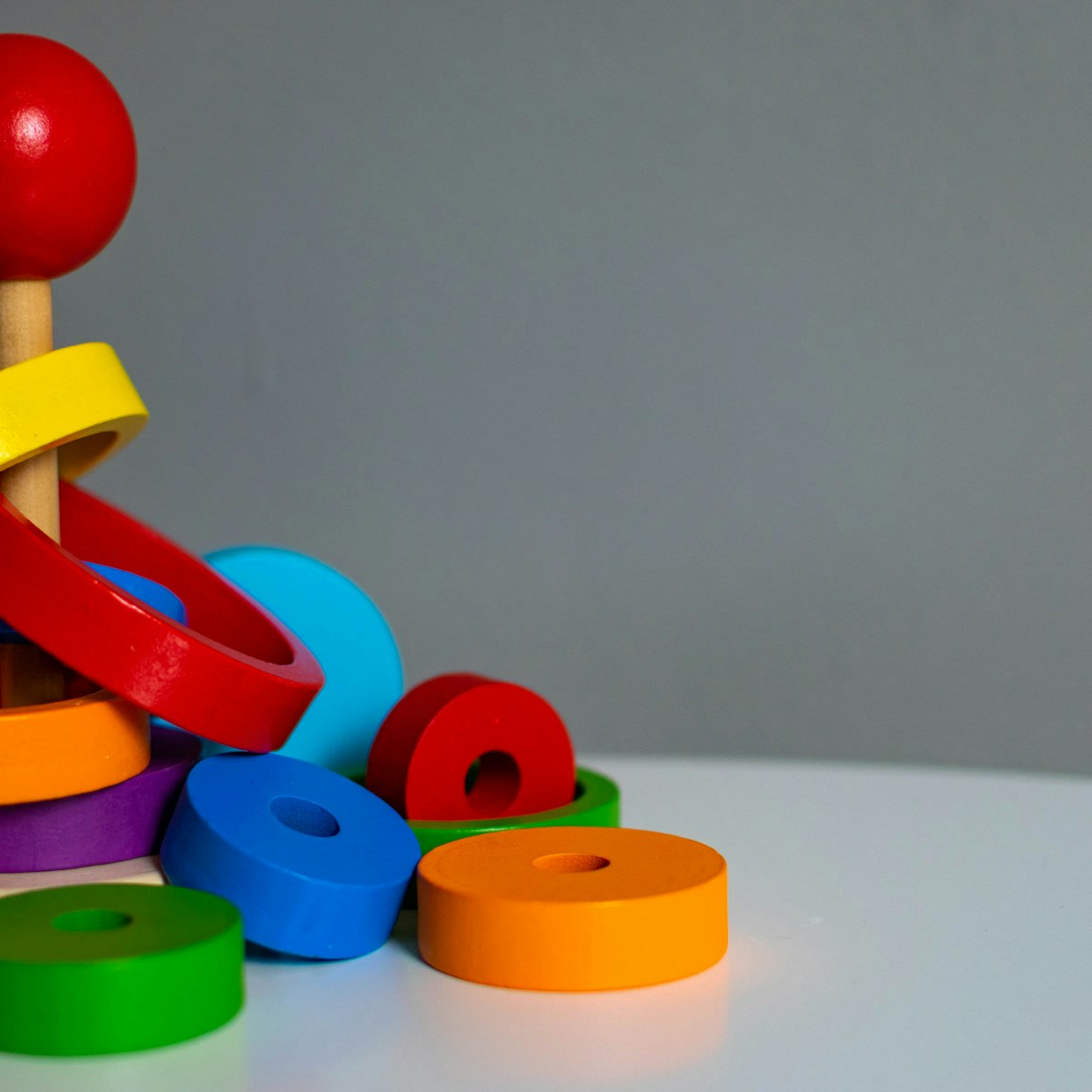 Colourful Stacking Toy Rings