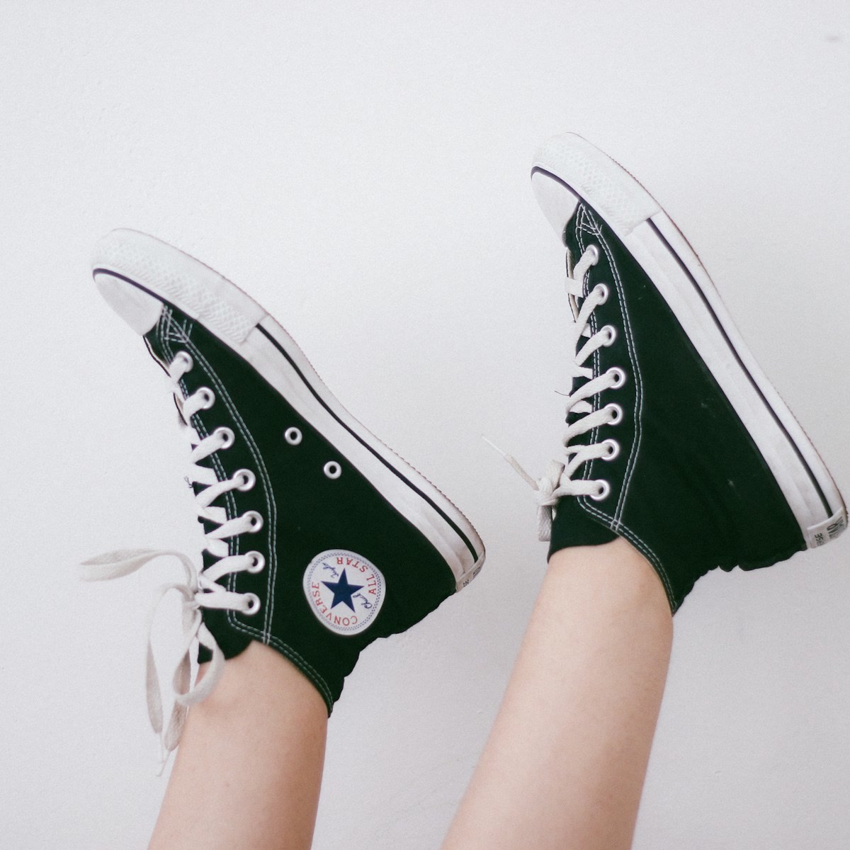 Green High-Top Trainers