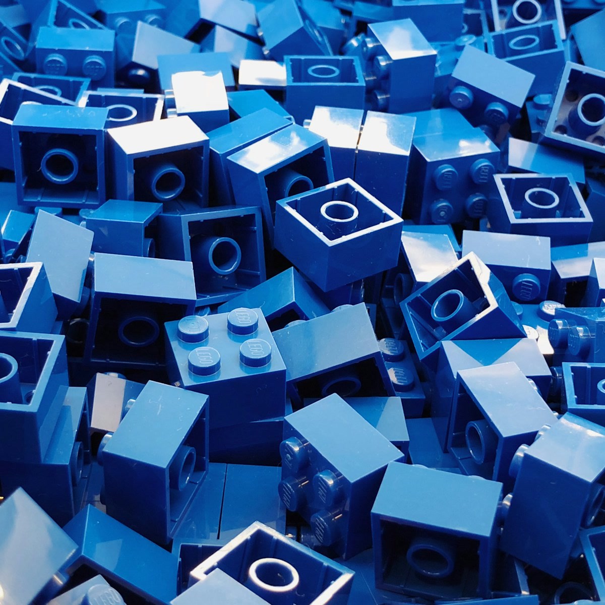 Lego Brick Pile (Blue)