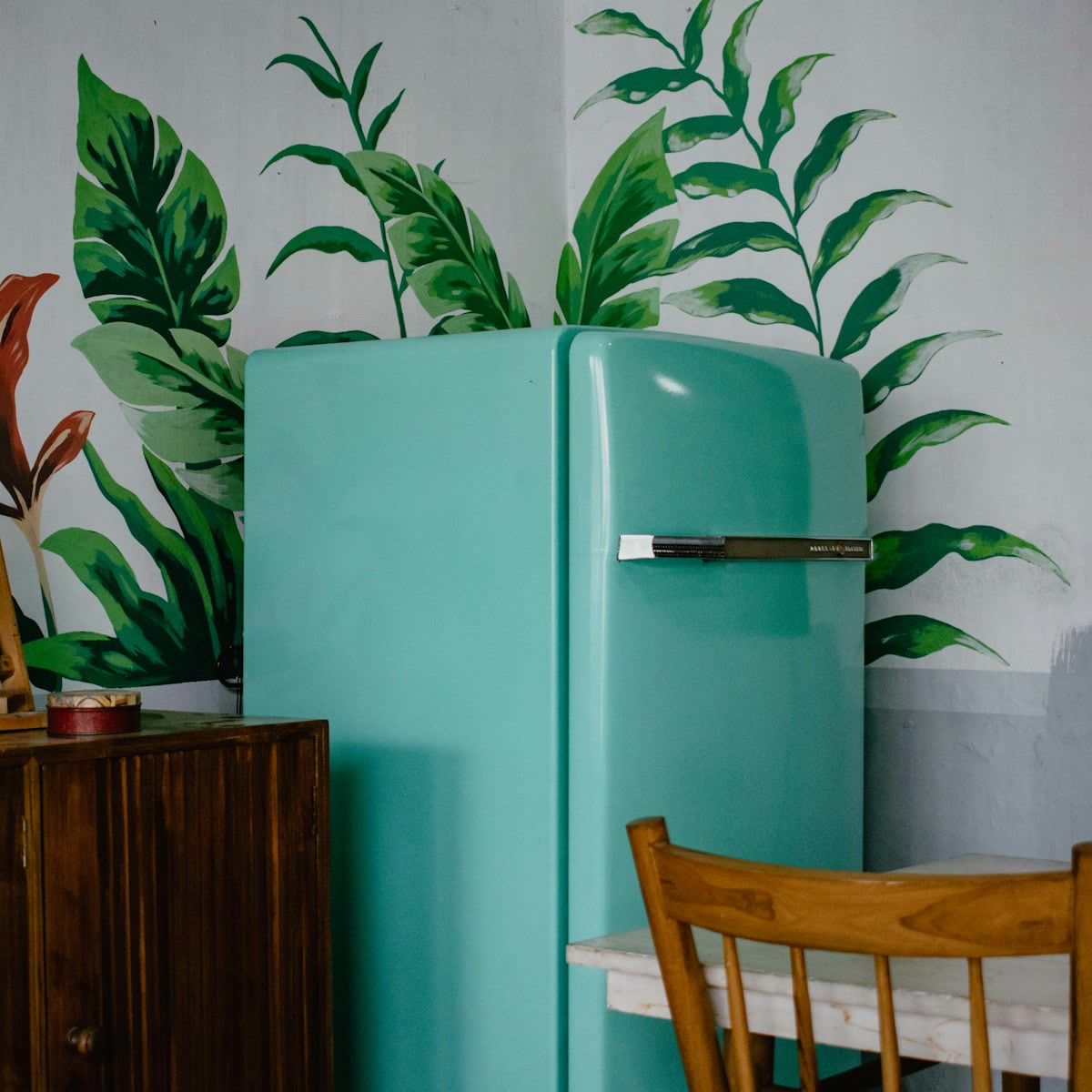 Teal Retro Fridge