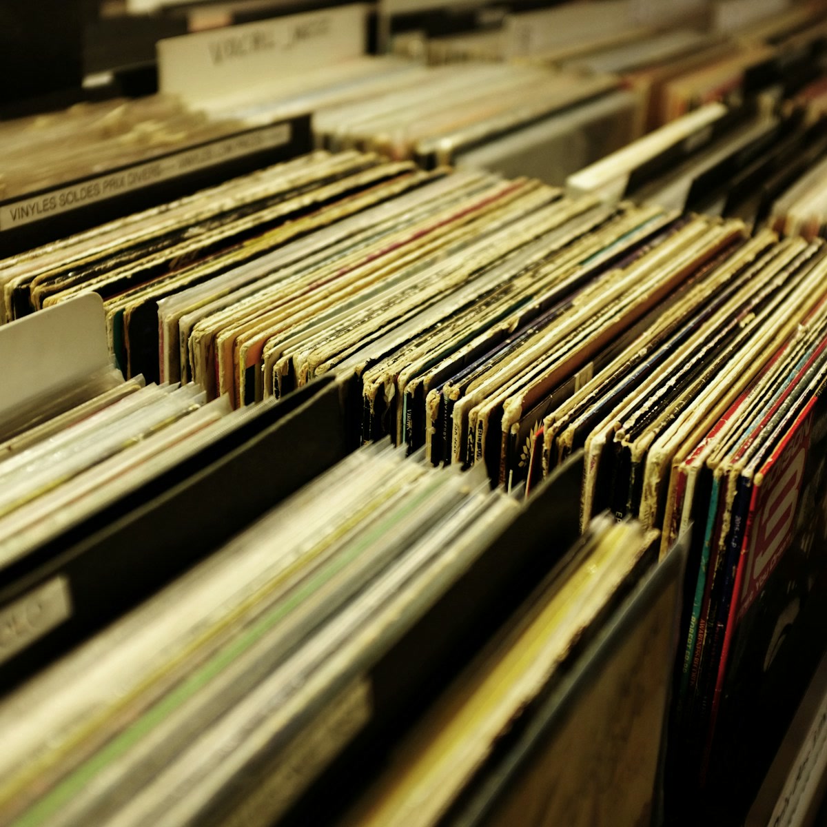 Vinyl Records Collection (Crate)