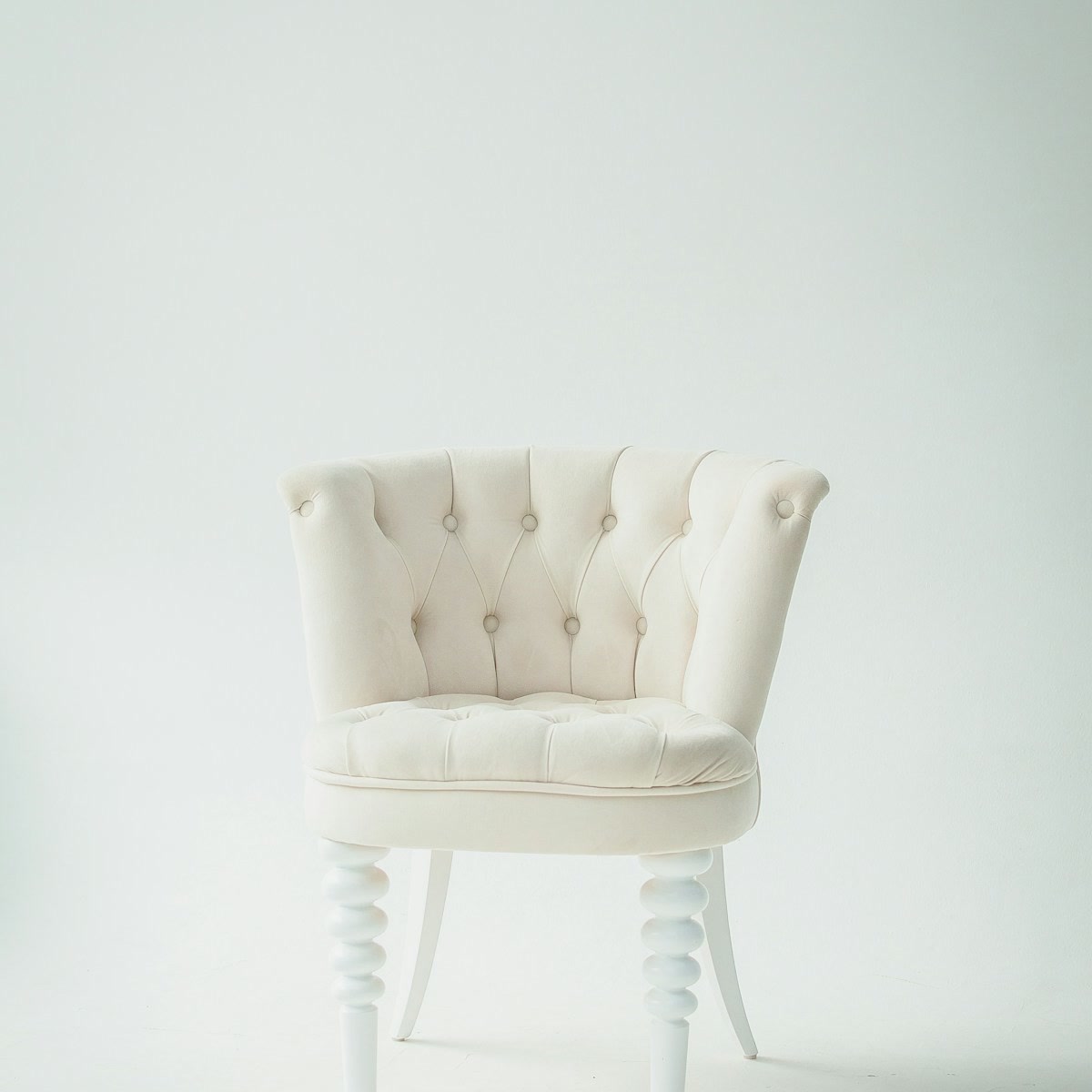 White Tufted Chair